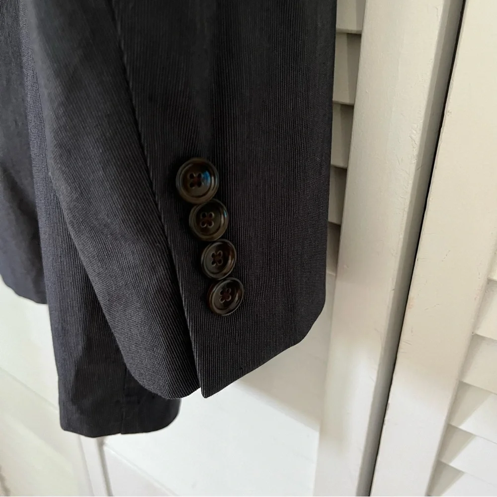 J Crew Black Label Blazer Sz Medium Cotton Gray